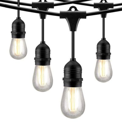 制御器 含有 48 フィート 防水 屋外 LED ストリングライト