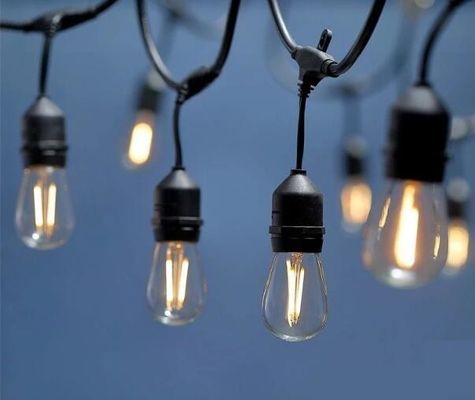 制御器 含有 48 フィート 防水 屋外 LED ストリングライト
