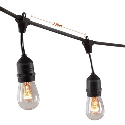 太陽電池ロープライト 屋外 LED ベルト ストリング B22 E27 IP65 カスタマイズされたサイズ