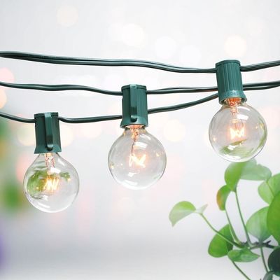 クリスマススタイル 48ft S14 LED エジソン電球 ストリングライト 室内外用
