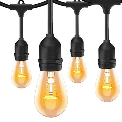 パティオ RGB IP65 防水 ホットホワイト LED 屋外ストリングライト