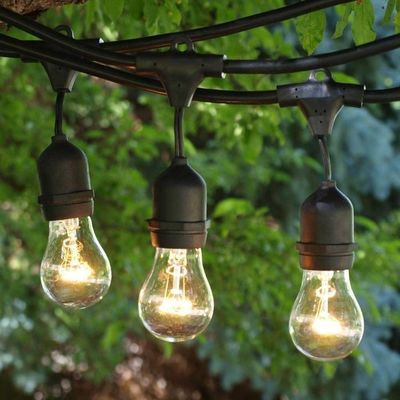 パティオ RGB IP65 防水 ホットホワイト LED 屋外ストリングライト