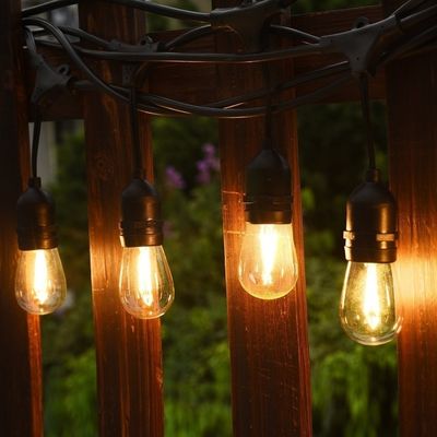 パティオ RGB IP65 防水 ホットホワイト LED 屋外ストリングライト