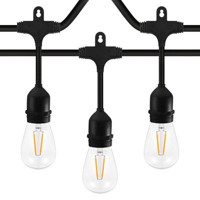 飾り付け クリスマスライト LED ストリング 屋外 S14 破裂防止 エジソン電球