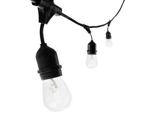25ft 48ft クリアランプ LED G40 グローブ 太陽光 LED ストリングライト 休日の飾り付け